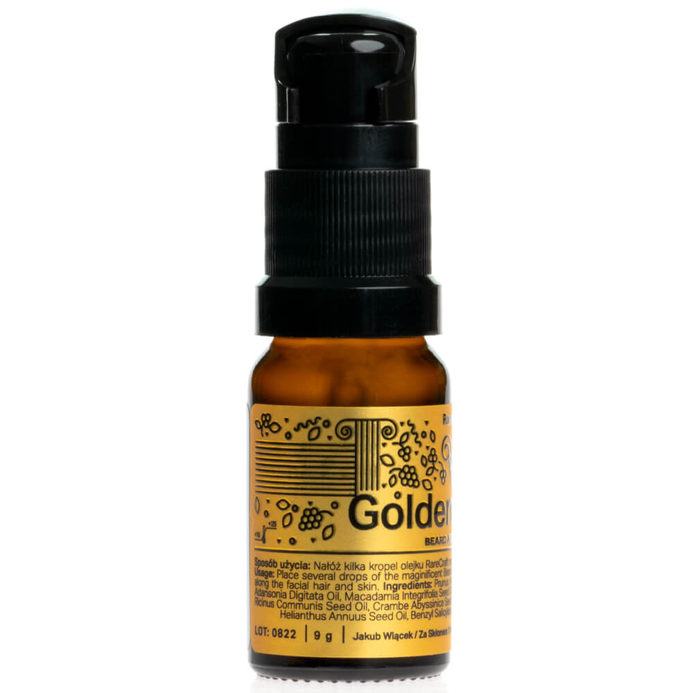 RareCraft Golden Fleece Beard Oil 10ml - edycja kompaktowa